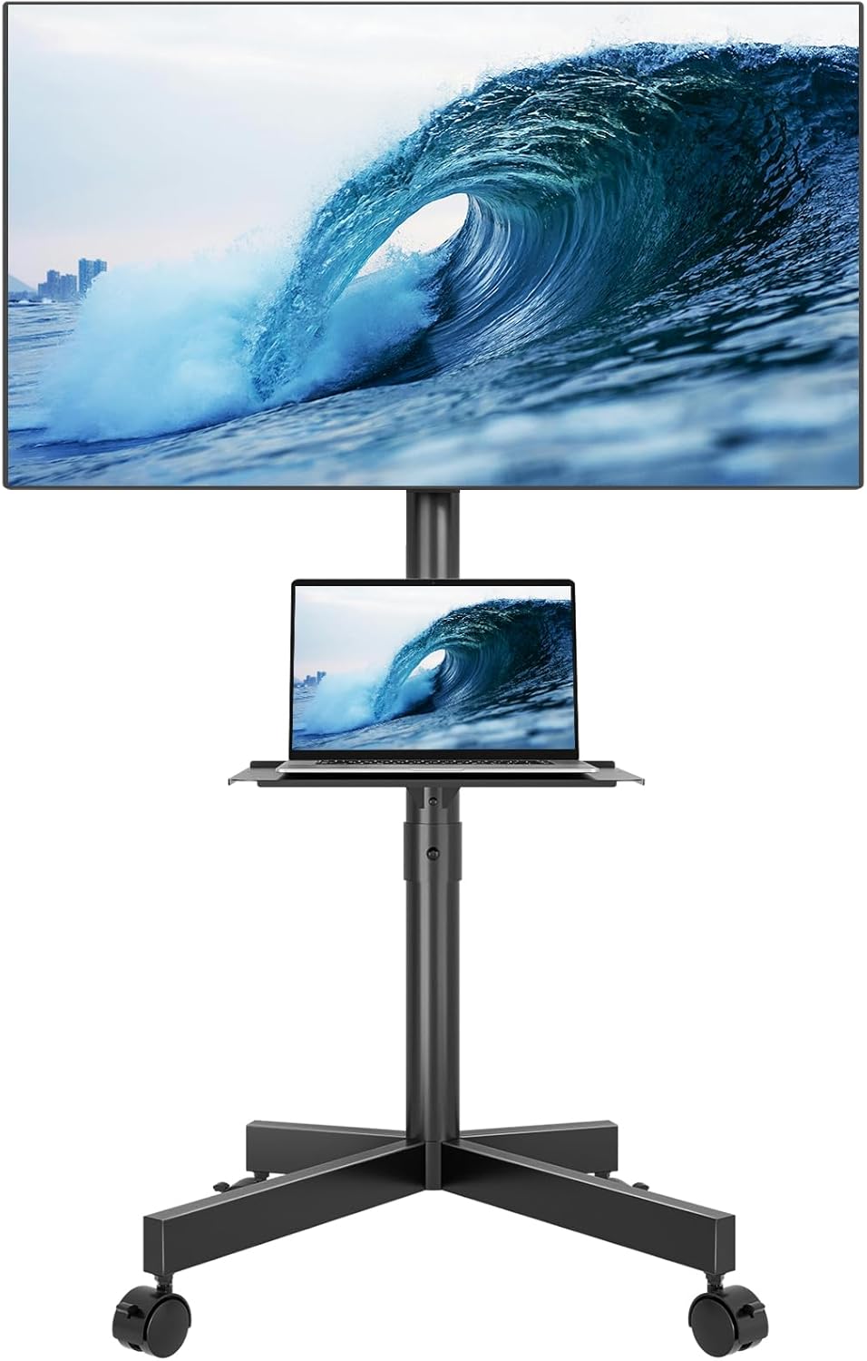 BONTEC Mobile TV Stand (Rolling Cart)